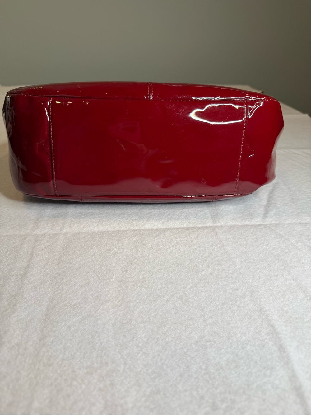Vintage Coach Red Patent Leather Tote Bag Y2K Retro - Picture 11 of 14